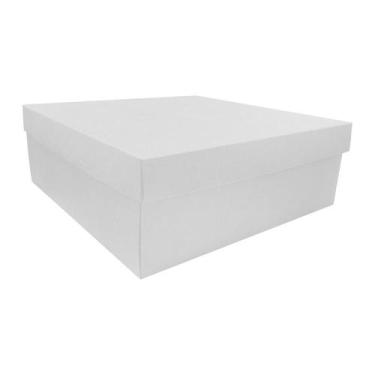 Imagem de Caixa Presente Luxo N5 - Branco - (25,5cm x25,5cm x9cm) - 01 unidade -