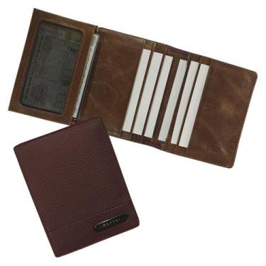 Imagem de Carteira Compacta Couro RFID Blocking 15-R Personalizada Raffai Couros