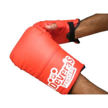 Imagem de Luva Bate Saco Para treino de boxe Deveras, G, Vermelho