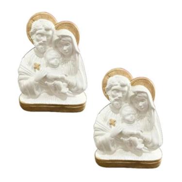 Imagem de Imagem Busto Sagrada Família Católico Casamento Linda 12cm - Loja 30 d