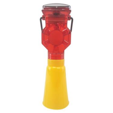 Imagem de Sinalizador Solar Viário para Cone Automático Sinalização Chuva Led En