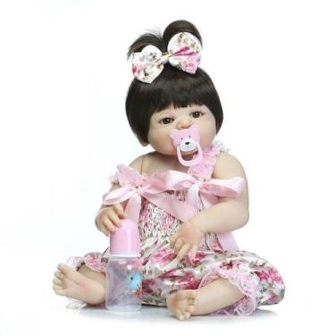 Imagem de Bebê Reborn Menina Realista 100% Silicone 57cm - Vitória - PRO BABY RE