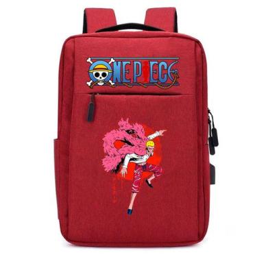 Imagem de Mochila USB Escolar Estampa Infantil One Peace Notebooks, Trabalho Esc