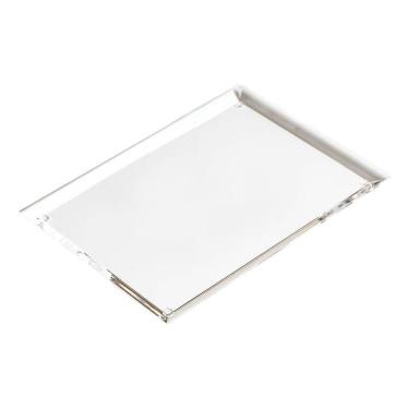 Imagem de Bandeja de Acrílico Hara Transparente Diamantada 33x33 cm