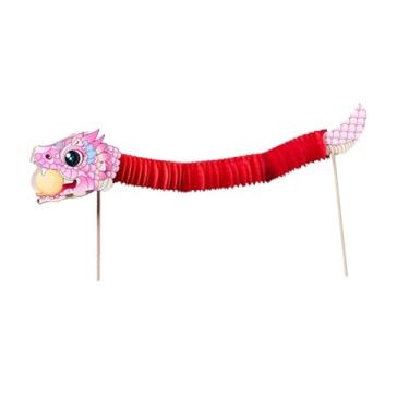 Imagem de Esquirla 4x Chinesa DIY Kits de Material Feitos À Mão Brinquedos Educativos Infantis Acessórios Engraçados para Festas Suprimentos para Artesanato em, Rosa