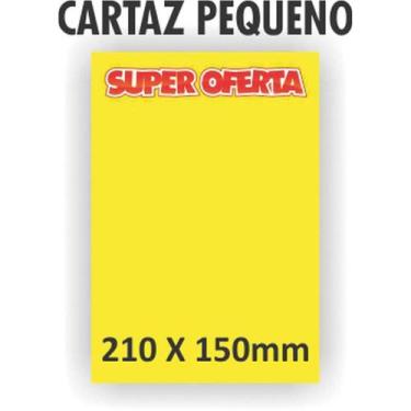 Imagem de Cartaz Para Marcacao Oferta Pq 21X15cm. Amarelo - Grespan