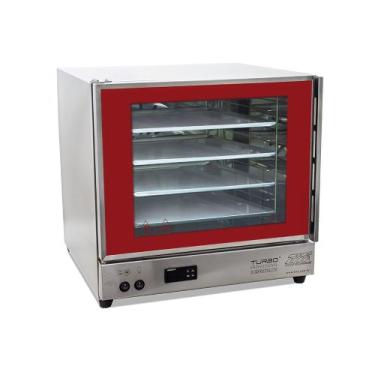 Imagem de Forno Elétrico de Convecção FETP Vermelho 4 Assadeiras Modelo Turbo Pr