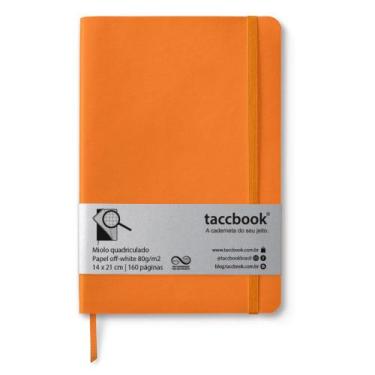 Imagem de Caderno Quadriculado taccbook Laranja 14x21 Flex