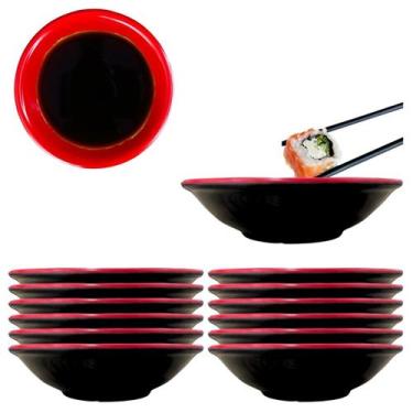 Imagem de Jogo 12 Molheira em Melamina Shoyu para Restaurante Japones - Impo