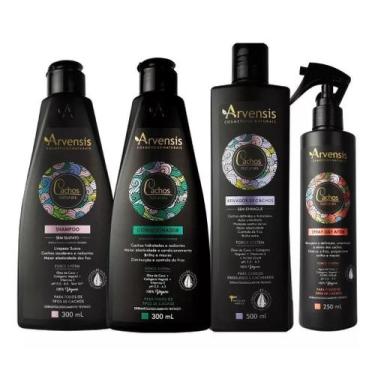 Imagem de Kit Arvensis Cachos Shampoo Condicionador Ativador Day After