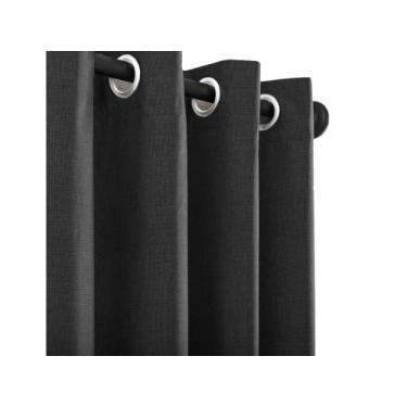 Imagem de Kit Cortina Rústica 3,00m x 1,60m Completo Varão 19mm Instalação Fácil