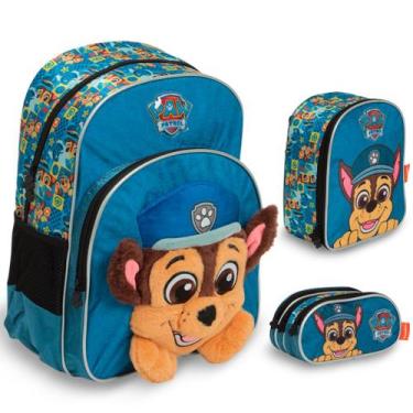Imagem de Kit Mochila Infantil Menino Patrulha Canina Volta As Aulas - Plike