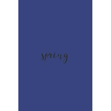Imagem de Spring Black Text Notebook: Deep Space Royal Matte Finish Lined Journal, 6 x 9 120 Pages, Gift For Thinkers, List Makers and Doers (Spring Black Text Journal)