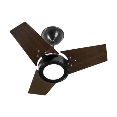 Imagem de Venti-Delta Fit Led Ventilador de Teto 3 Velocidades com Luminária 127v Preto/Tabaco