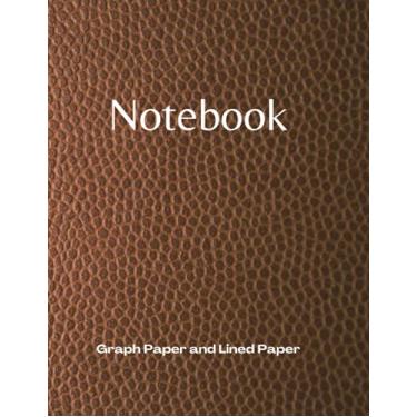 Imagem de Graph Paper Notebook: Project Workbook with 240 Numbered Pages Quad Ruled 5 x 5 Graph Paper and Lined Paper | 8.5" x 11" | PLUS Contacts Pages | For Ideas, Notes, Sketches