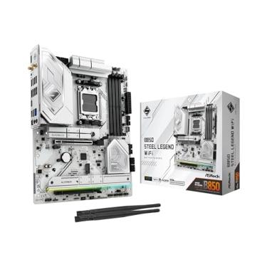 Imagem de ASRock AMD B850 Steel Legend WiFi 7 Soquetes AM5 Ryzen 9000, 8000 e 7000 Series DDR5 até 8000+ (OC) MHz 256GB ATX Placa-mãe M.2 SATA3 6.0 Gb/s PCIe 5.0 1 HDMI