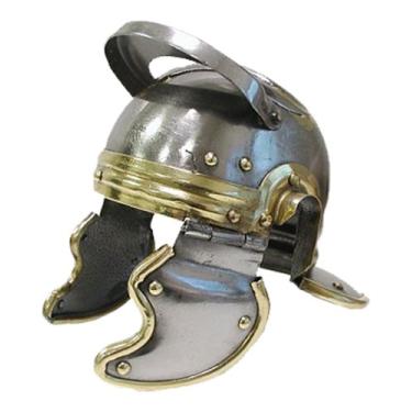 Imagem de Whetstone Cutlery Mini capacete de exibição de mesa de infantaria romana (prata)