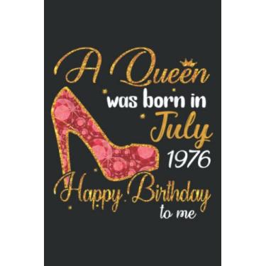 Imagem de A Born in July 1976 44Th Birthday Gift Girls Meme: Wide Ruled Paper Notebook Journal with 6" x 9", 120 Pages | Pretty Wide Blank Lined Workbook ... for Home School College for Writing Notes.