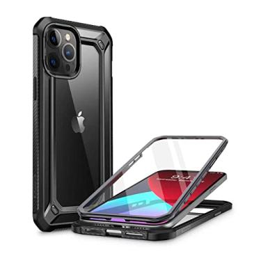 Imagem de SUPCASE Capa Unicorn Beetle Série EXO Pro para iPhone 12/iPhone 12 Pro (versão 2020) 6,1 polegadas, com protetor de tela integrado, capa protetora híbrida premium transparente (preto), UBExo Pro