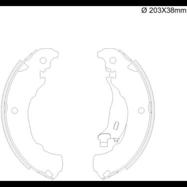 Imagem de Sapata Freio Traseira Fiat Mobi 2016 a 2019 Fras-Le