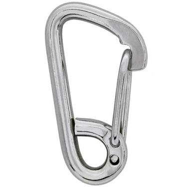 Imagem de Mosquetão De Aço Inox Engate Rápido De Pressão S 6 X 60mm - Abrolhos N