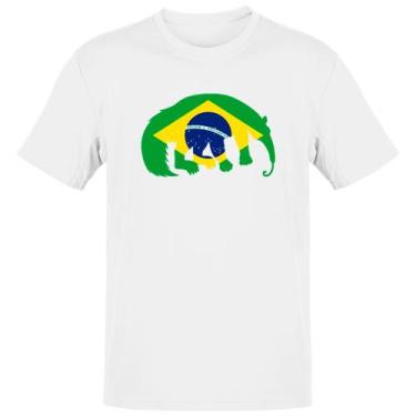 Imagem de Camiseta Unissex Tamandua Bandeira Fauna Brasileira - Alearts, M