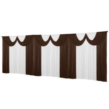 Imagem de Cortina Paris Malha Gel Enfeite Igreja Festas  9 metros - Dennis Confe