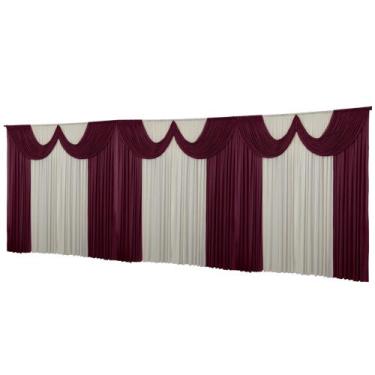 Imagem de Cortina Paris Malha Gel Enfeite Igreja Festas  9 metros - Dennis Confe