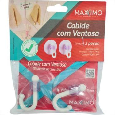 Imagem de Cabide C/Ventosa Pvc C/02Pc -Mx073 - MAXXIMO