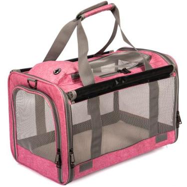 Imagem de Bolsa Transporte Pet Grande Viagem Cabine Avião MADOG Wind, Rosa