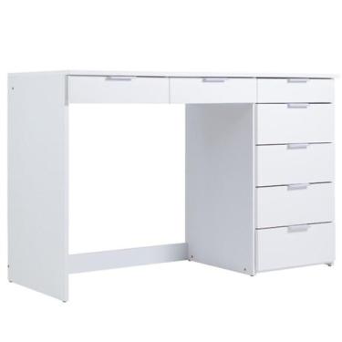 Imagem de Penteadeira Escrivaninha 7 Gavetas 120 cm PE90 Branco Dtall - Milani S