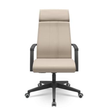 Imagem de Cadeira Suprema Presidente Vinil Giratória Relax com Braços Fixos - Es