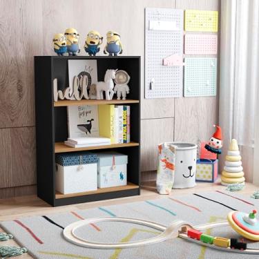 Imagem de Prateleira Organizadora para Quarto, Escritorio, Cozinha e Lavanderia (Preto/Nature)