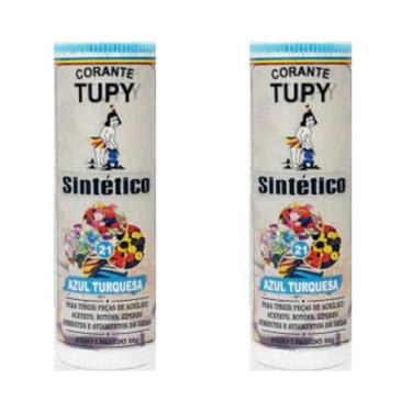 Imagem de Corante Tupy Sintético P/ Tingir Botões , Zíper  2 Unidades, Azul Turq