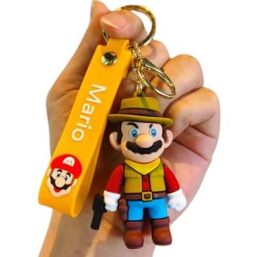Imagem de Chaveiro Pistoleiro Super Mário Personagem Mario Chave Carro - Peanuts
