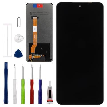 Imagem de Vvsialeek Novo conjunto de digitalizador de tela sensível ao toque LCD para Realme 12 5G RMX3999 [6,7 polegadas] com kit de ferramentas de reparo técnico - Função de impressão digital