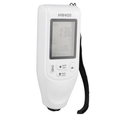 Imagem de Testador de Espessura Camada de Pintura, 0-2000um Versátil Camada de Espessura do Medidor (Branco)