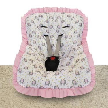 Imagem de Capa para Bebê Conforto - NoBrand, Elefante Rosa