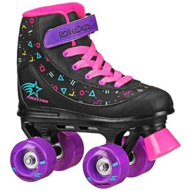Imagem de Roller Derby FireStar — Patins infantis para meninas Midnight Prism, tamanho 1