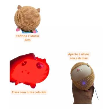 Imagem de 01 Bichinho Apertar Macio C/ Luz Esmaga Anti Stresse Fofos Original Re