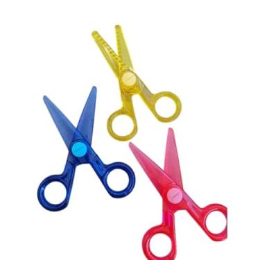 Imagem de Kit 3 tesouras seguras - 1 de picotar+2 normal Colorida