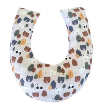 Imagem de Almofada Amamentação para Bebê Sublimada com Zíper - AVM Enxovais, Tur