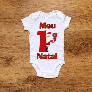 Imagem de Body Personalizado Bebê Meu 1º Natal - ds, GG (9 a 12 Meses)