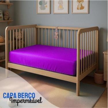 Imagem de Capa Para Colchão Berço Mini Cama Impermeável Com Zíper LILAS - Mirand