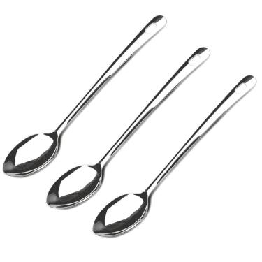 Imagem de Kit 3 Colheres Grandes para Arroz Aço Inox Colher para Servir Utensílio de Cozinha Brinox
