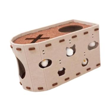 Imagem de ＡＷＨＡＯ Casa de gatos para vários gatos protege tapetes e sofás de pet thoking garw, Bege