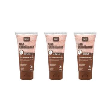Imagem de Creme Esfoliante Soft Hair 180G Biosoft Argila - Kit Com 3Un