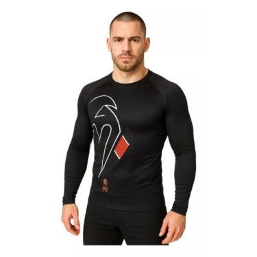 Imagem de Camisa De Compressão Rashguard Venum Black Belt Dark, G