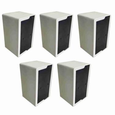 Imagem de 5 Porta Guardanapo TV Mesa Lanchonete Bares Branco - Renovaplas