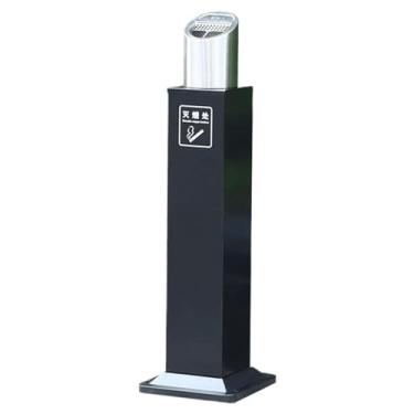 Imagem de SJHDUNBW Cinzeiro de pé ao ar livre Caixote do lixo do chão ao teto Coluna de fuligem para coletor de bumbum de cigarro para pátio, quintal, hotel